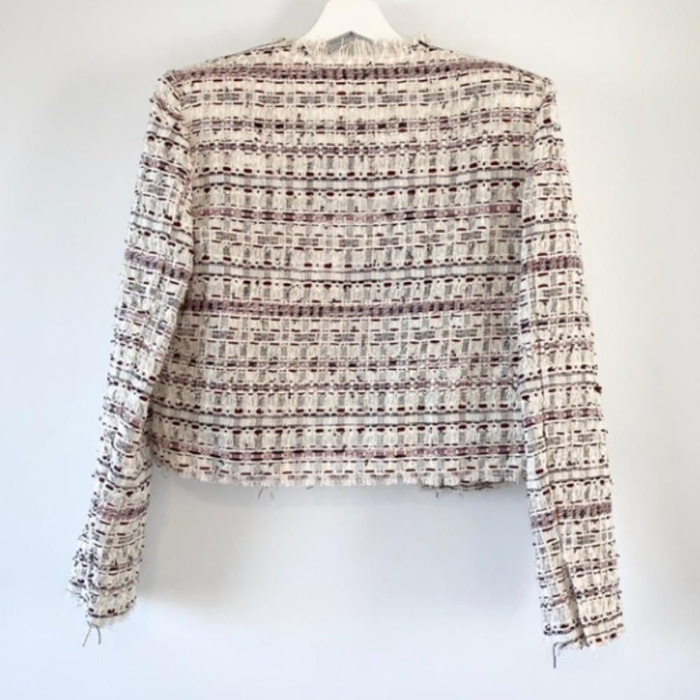 🆕 IRO Locali Tweed Jacket with fringe - Picture 2 of 7